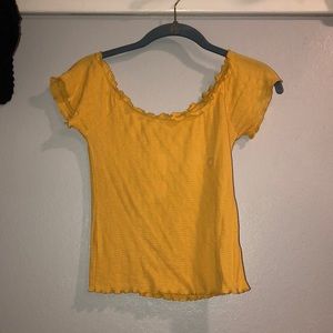 PacSun Yellow Crow Top